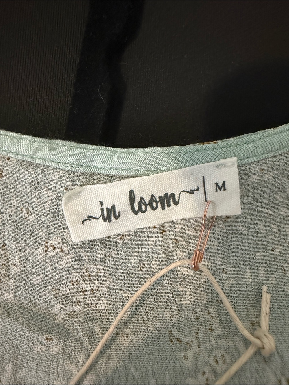 In Loom - Button Front Sage Floral Midi Dress - Picture 8 of 8